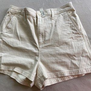 Madewell Camp Shorts in NATURAL SEEDED HERRINGBONE
